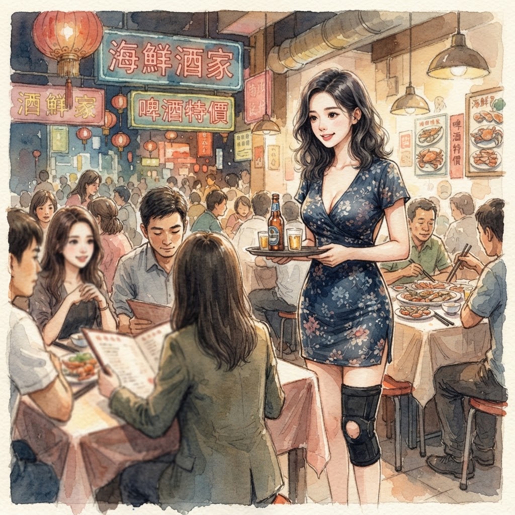 可愛的酒促小姐