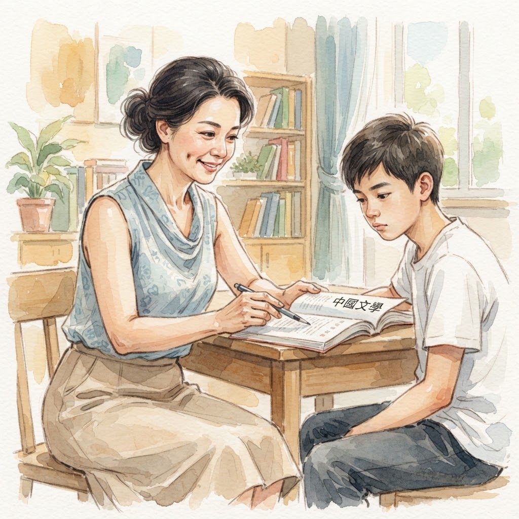勾引老師母女