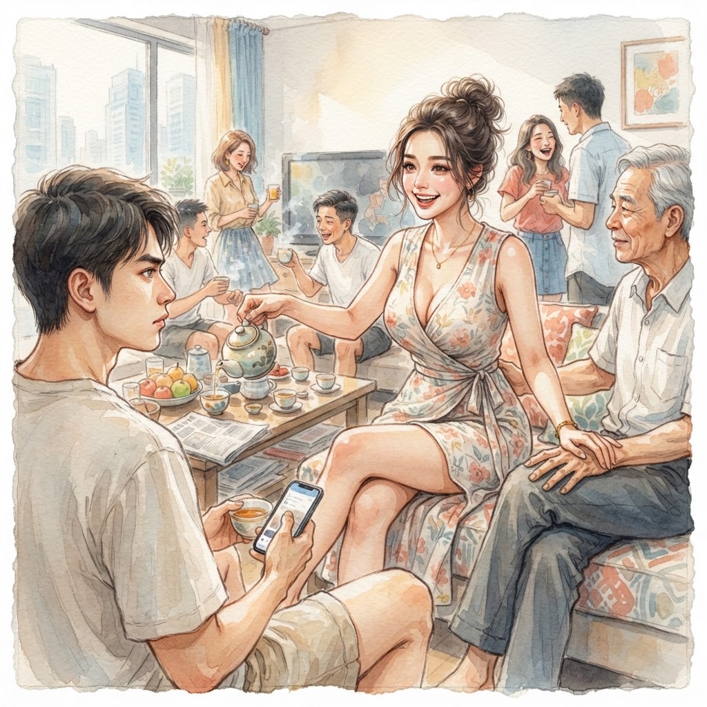從偷窺變成狠操舅媽